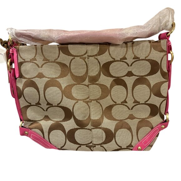 Coach Signature Logo Satchel Tote - Picture 2 of 8